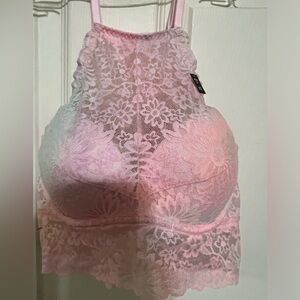 PINK Victoria's Secret Lace Bralette - Light Pink